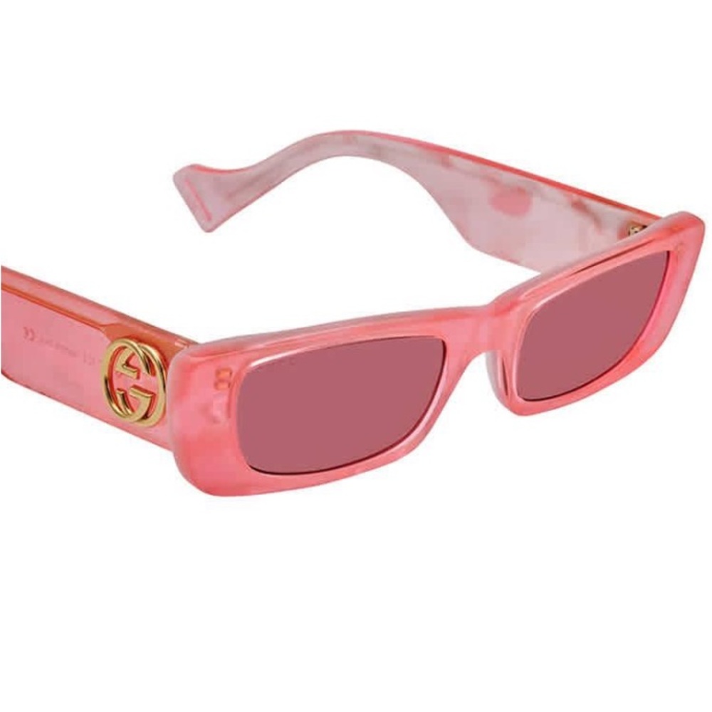 Pink Gucci sunglasses